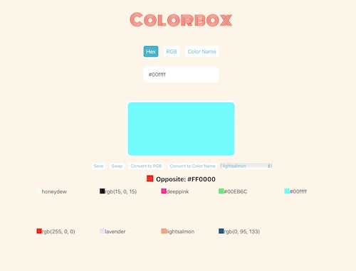 ColorBox snapshot